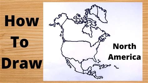 Hidden Trick To Draw The Map of North America Continent - YouTube