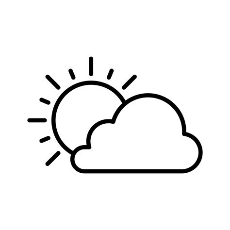 Cloudy Weather Icon 1500512 Vector Art at Vecteezy