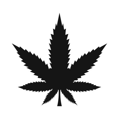 Cannabis Weed Leaf Vector PNG Images, Cannabis Leaf Icon Simple Style, Leaf Icons, Style Icons ...