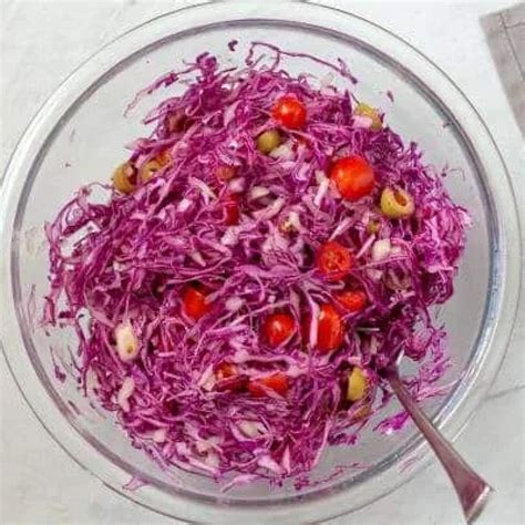 Amazing Purple Cabbage Salad - Momsdish