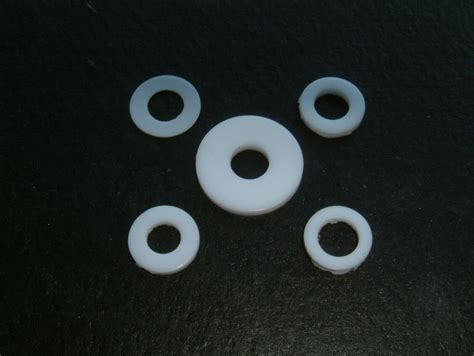 Teflon(PTFE) P.T.F.E. Washers-I/D's from 5.5mm up to 6.6mm, 10 Per Pack ...