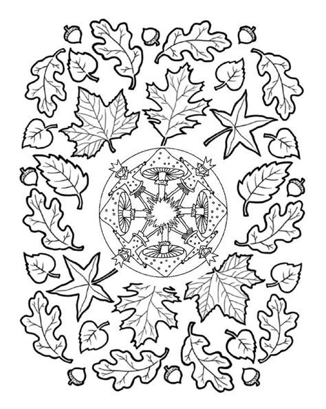 Autumn Mandala Coloring Pages Coloring Pages