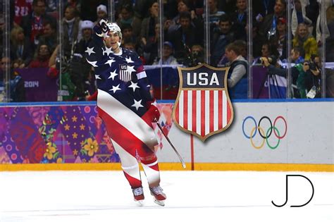 T.J. Oshie Team USA, shootout, olympics, captain, hockey, usa, russia ...