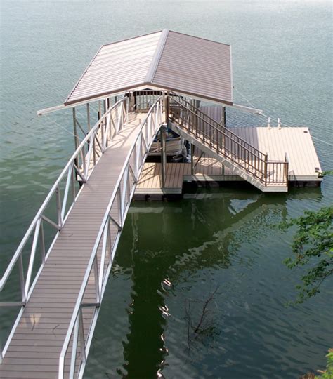 Boat Dock Ramps and Gangways | Flotation Systems Aluminum Boat Docks