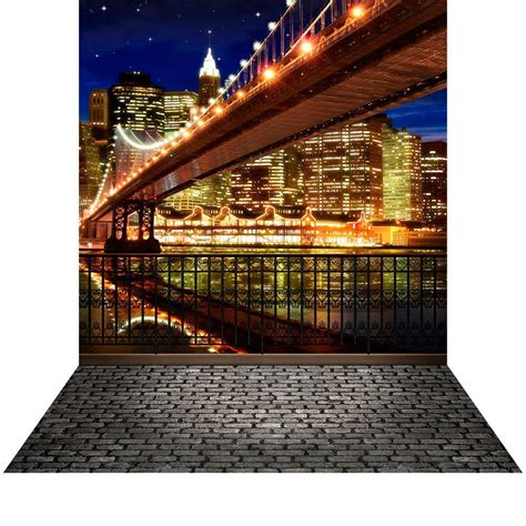 New York City Backdrop, NYC Waterfront, Bridge, Homecoming, Manhattan ...