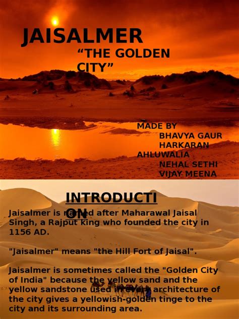 The Golden City of Jaisalmer: An Analysis of Architecture, Urban Form, and Building Techniques ...