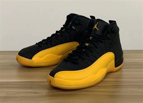 Air Jordan 12 Black University Gold 130690-070 Release Date - SBD