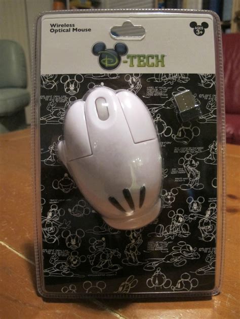 WDW Disney White Mickey Glove Wireless Optical Computer Laptop Mouse D ...