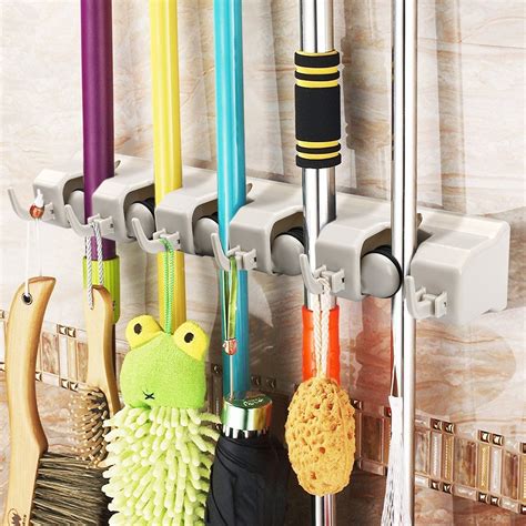 Mop,Broom Holder, Broom Organizer, Garage Storage Systems