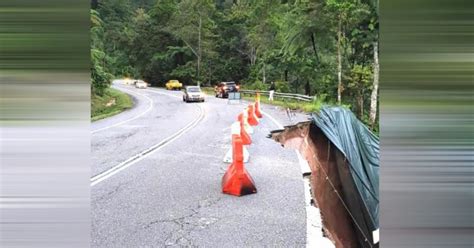 Landslide damages Cameron Highlands road; congestion expected | New Straits Times