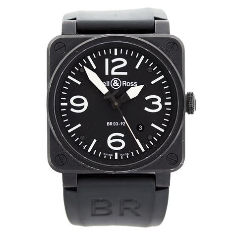 Bell & Ross Aviation BR03-92 Black Carbon Mens Watch