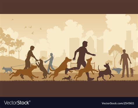 Dog park Royalty Free Vector Image - VectorStock