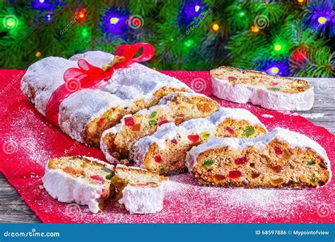 Christmas Stollen, Traditional German Christmas Cake with Dried Stock ...