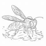 Realistic Bee Coloring Pages  Coloring Pages Mimi Panda sketch template