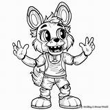 Foxy Fnaf Desenho Para Colorir sketch template