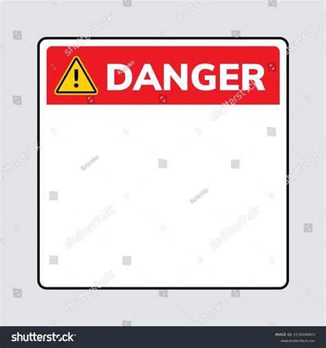 Warning Danger Vector Sign Board Icon Stock Vector (Royalty Free) 2135040823 | Shutterstock