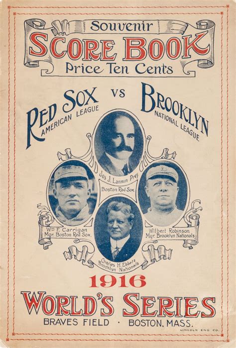 1916 World Series (Boston Red Sox vs. Brooklyn Robins) - SportsPaper Wiki