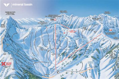 Snowbird Trail map - Freeride