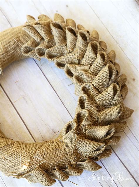 Learn how to make a burlap wreath with this easy tutorial