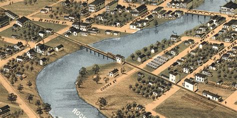 Beautifully restored map of Fort Atkinson, WI from 1870 - KNOWOL