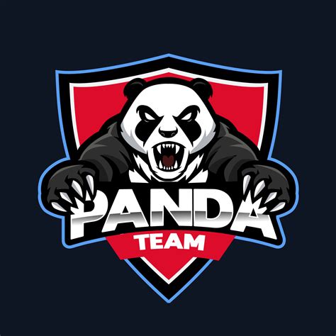 panda mascot logo gaming for team illustration 12389014 Vector Art at ...