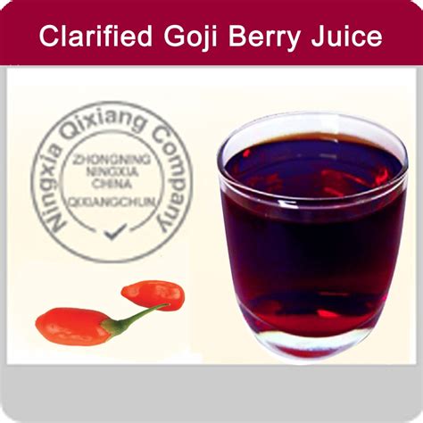 Clarified Goji Berry Juice - Organic Clarified Goji Berry Juice - Ningxia Qixiang Biological ...