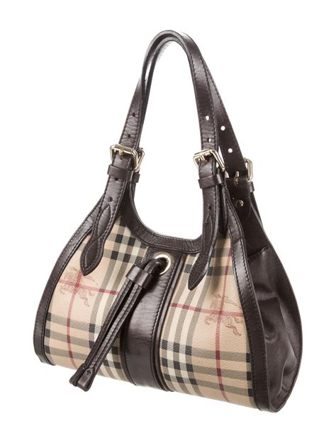 Burberry Haymarket Check Shoulder Bag - Handbags - BUR71914 | The RealReal