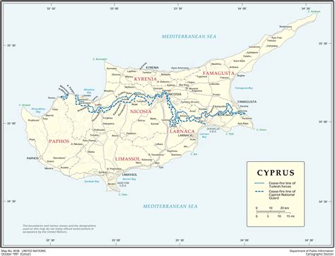 Road Map of Cyprus | Tourist Map of Cyprus | Maps of Districts in Cyprus