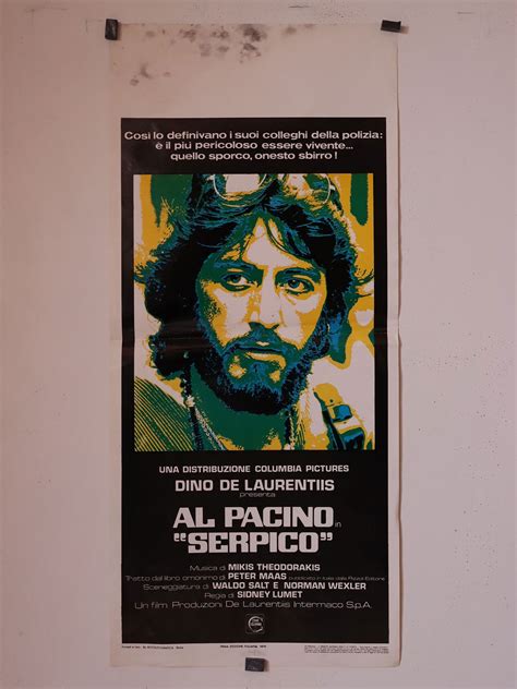 "AL PACINO SERPICO " MOVIE POSTER - "SERPICO" MOVIE POSTER