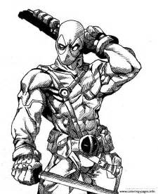 Deadpool Details Hd Coloring Pages Printable