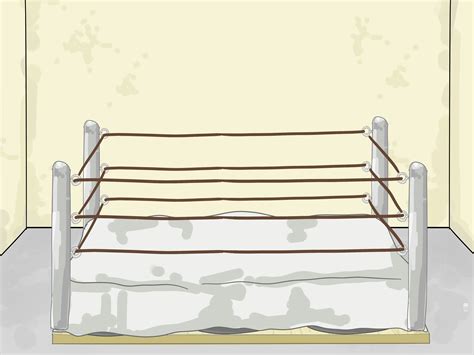 Wwe Wrestling Ring Drawing Use a marker or pencil to draw a short line at the 42 inch 110 cm ...