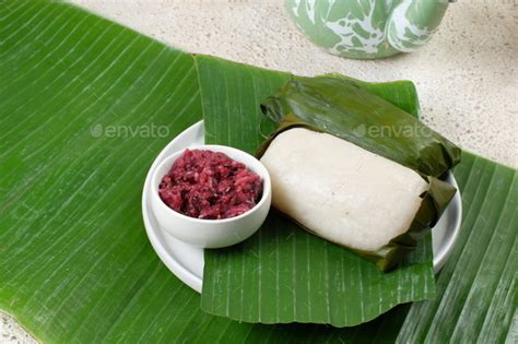 Tape Uli, Indonesian Sweet and savory dessert, Tape is made of fermented black glutinous rice ...