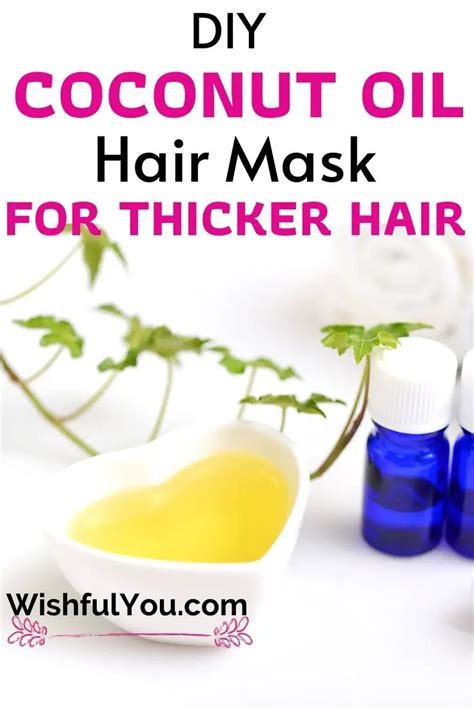 DIY Coconut Oil Hair Mask For Thicker Hair