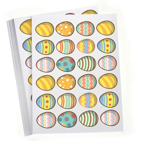 24 Easter Eggs - Easter Self-adhesive vinyl Sticker - Home Decor Wall Art | eBay