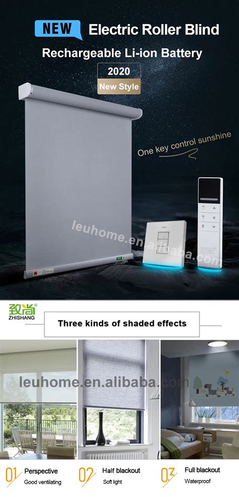 Rechargeable Battery Solar Blinds Window Shades Blinds For Windows ...