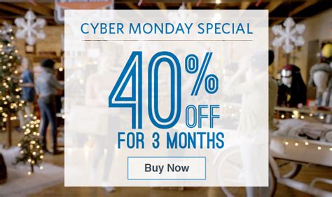 Starting Today: Cyber Monday 40% Off Special