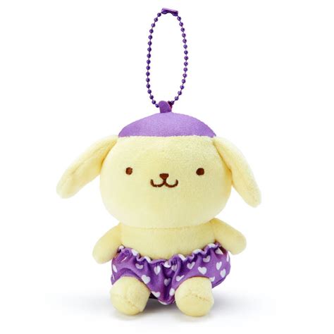 Plush Keychain Pompompurin Purple Tokimeki Push Goods - Meccha Japan