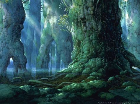 Princess Mononoke | Fantasy landscape, Ghibli art, Scenery