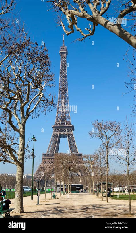 Paris. View of Eiffel Tower Stock Photo - Alamy