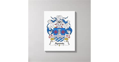 Aponte Family Crest Canvas Print | Zazzle