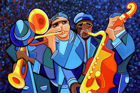 The Jazz Band Painting by Jennifer Allison - Pixels