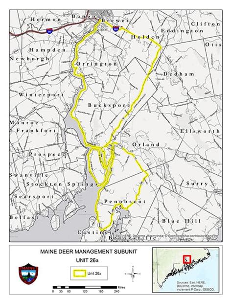 Deer Management Subunits: Hunting & Trapping: Maine Dept of Inland ...