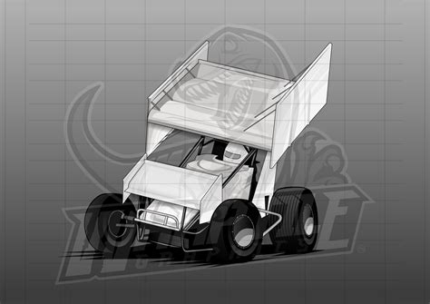 Sprint Car Illustration 1 – Wraptile Shop