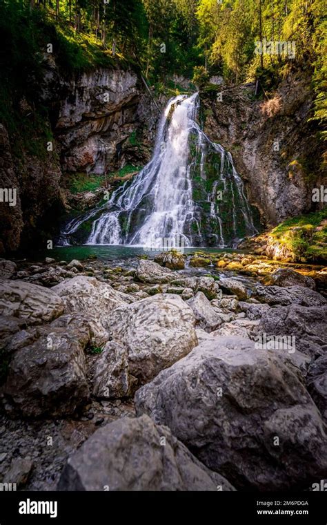 Gollinger Waterfalls near Salzburg in Austria Stock Photo - Alamy