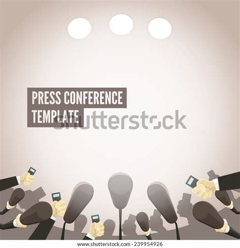 Press Conference Template Stock Vector (Royalty Free) 239954926