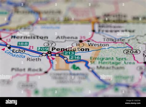 Pendleton oregon en un mapa fotografías e imágenes de alta resolución - Alamy