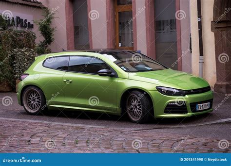 Profile View of Green Volkswagen Sirocco R Parked in the Street Editorial Image - Image of ...