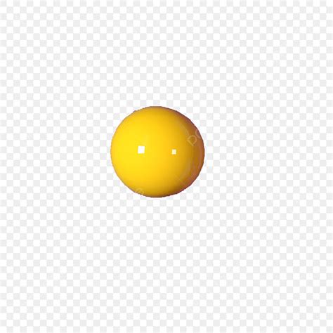 Yellow Ball PNG Image, Yellow Ball Free Map, 3d Stereo Ball, Fashion Illustration, Three ...