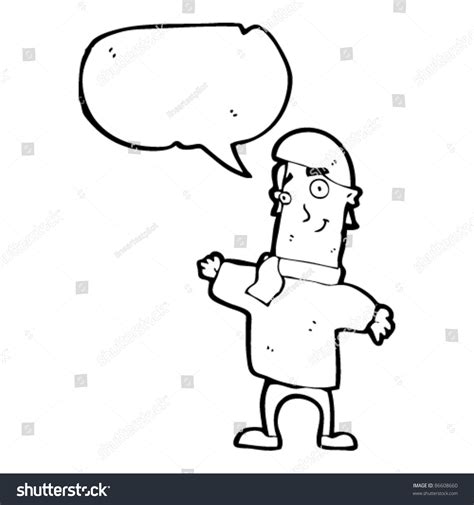 Cartoon Man Open Body Language Stock Vector 86608660 - Shutterstock