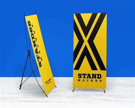 Free X-Stand Banner Mockup PSD Set - Good Mockups